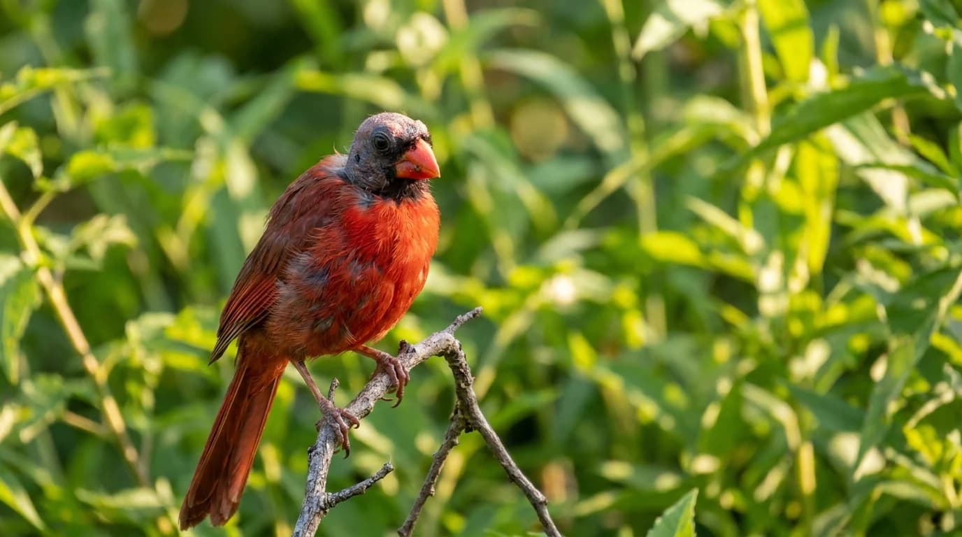 Bald Cardinals and Quiet Yards: August Molt Explained
