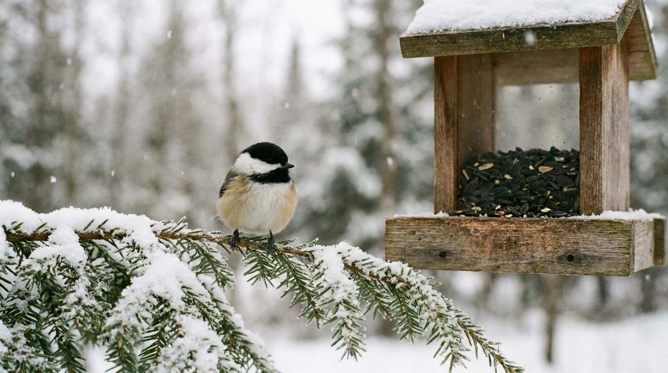 How Birds Survive Winter, and What Your Feeder Adds