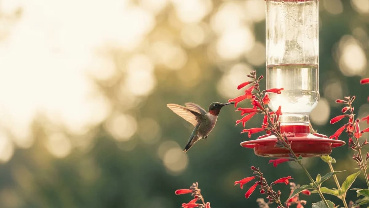 How to Attract Hummingbirds: Nectar Recipe + Feeder Tips
