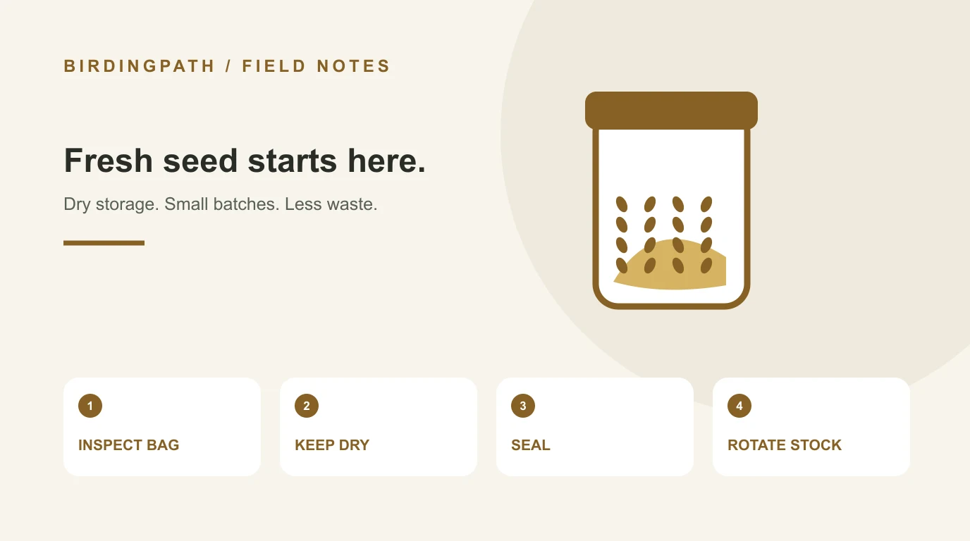 How to Store Bird Seed: Keep It Dry and Pest-Free