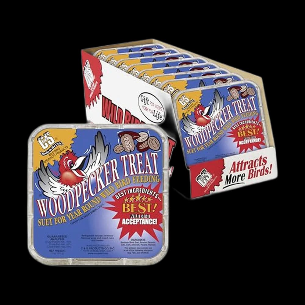 C&S Woodpecker Suet Treat, Outdoor Wild Bird Food for Woodpeckers,…