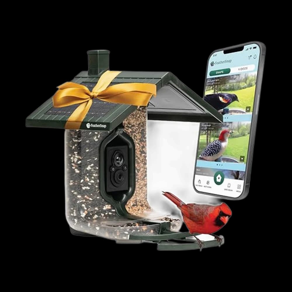 FeatherSnap Smart Bird Feeder: AI Bird ID, Solar Power, Wi-Fi…