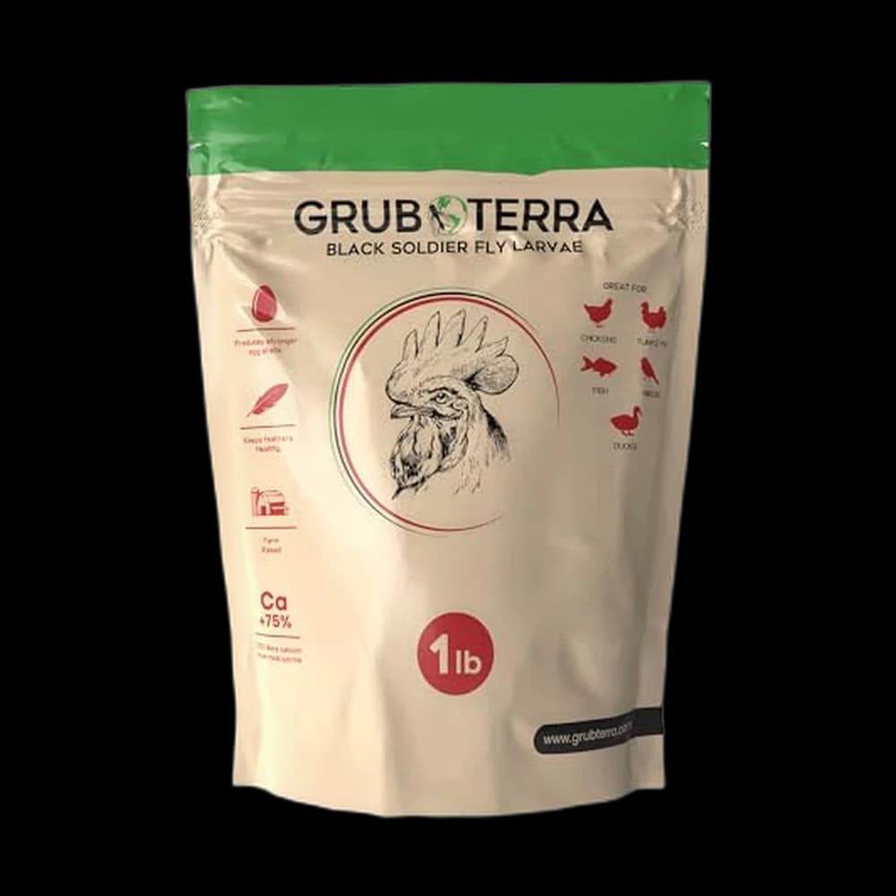GrubTerra Black Soldier Fly Larvae for Chickens