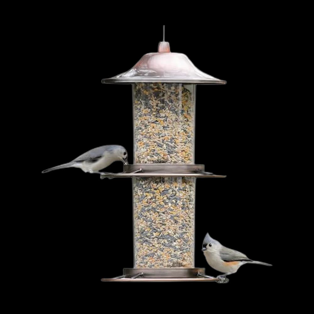 Perky-Pet 325C 2-Tier Copper Panorama Bird Feeder