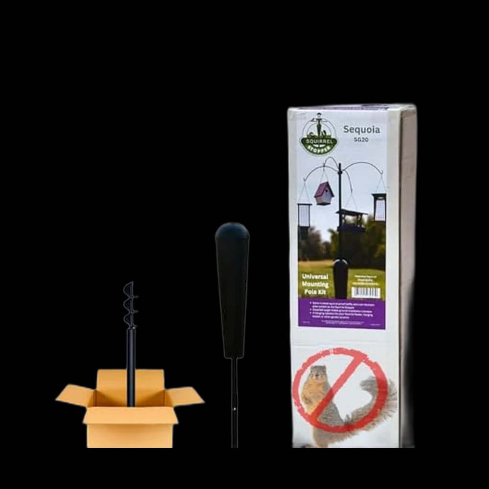 Squirrel Stopper Sequoia Squirrel Proof Bird Feeder Pole System…