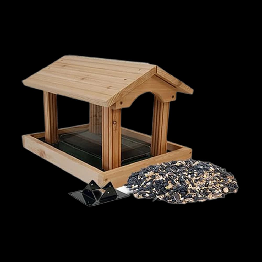 Woodlink Professional Cedar Large Hopper Bird Feeder with Seed &…